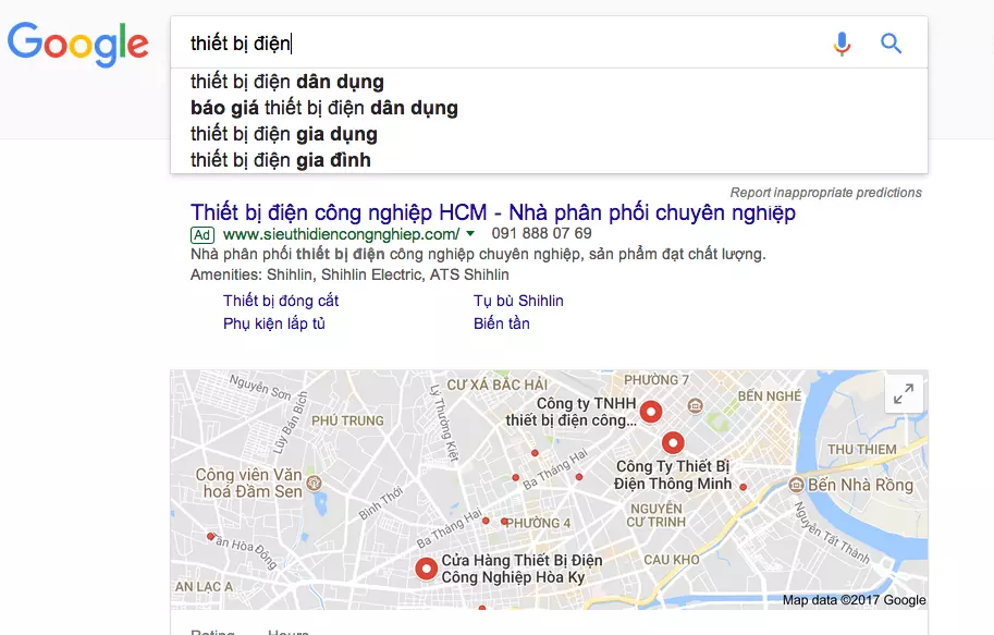 báo giá quảng cáo google adwords Adtimin từ khóa Thiết Bị Điện – Nhập Khẩu và Phân Phối Thiết Bị Điện