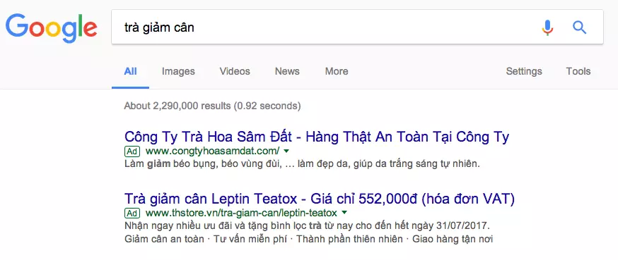 quảng cáo từ khóa Google Adwords Bình Thuận