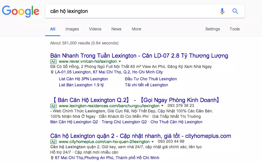 quảng cáo từ khóa Goolge Đắk Lắk