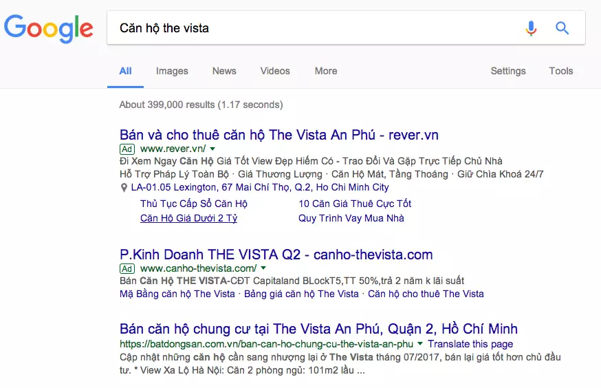quảng cáo Google Adwords