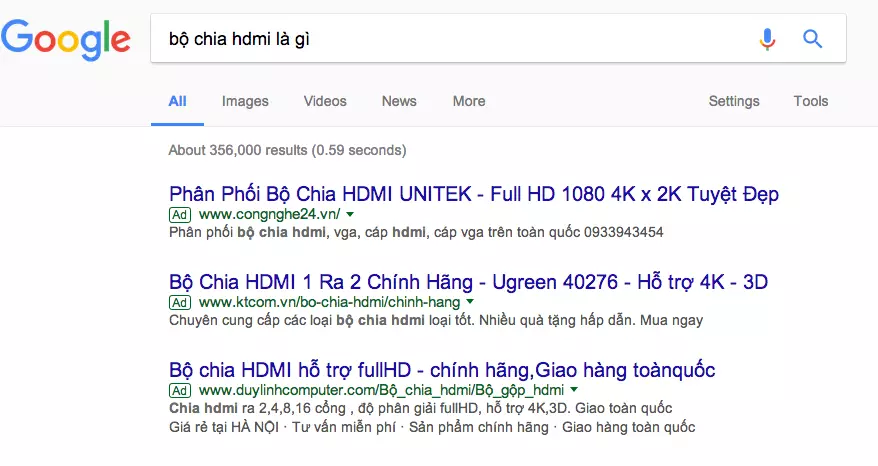agence chạy quảng cáo từ khóa google adwords