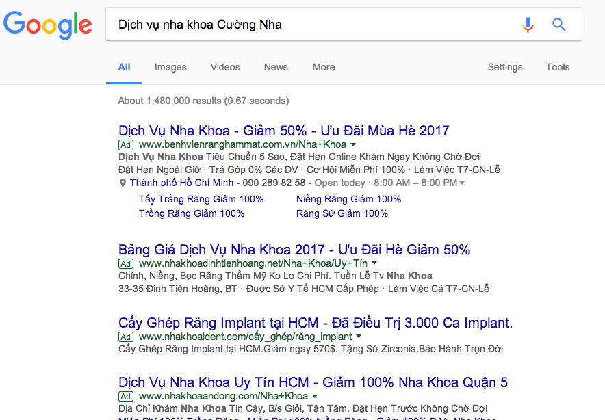 đối tác chạy quảng cáo từ khóa Google Adwords