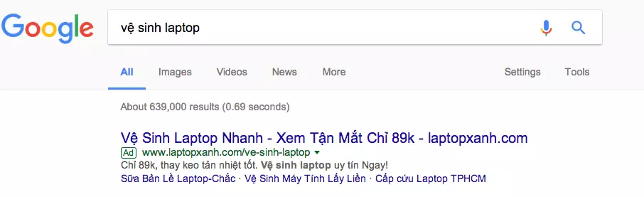 quảng cáo Google Kiên Giang giá rẻ