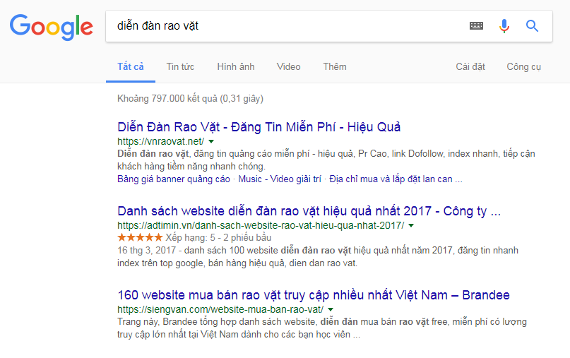 Adtimin đã đẩy rất nhiều từ khóa có lượng traffic cao lên top Google