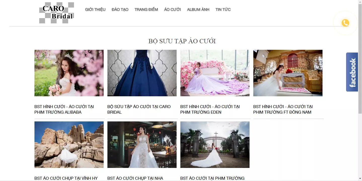Thiết kế web áo cưới giá rẻ TP.HCM