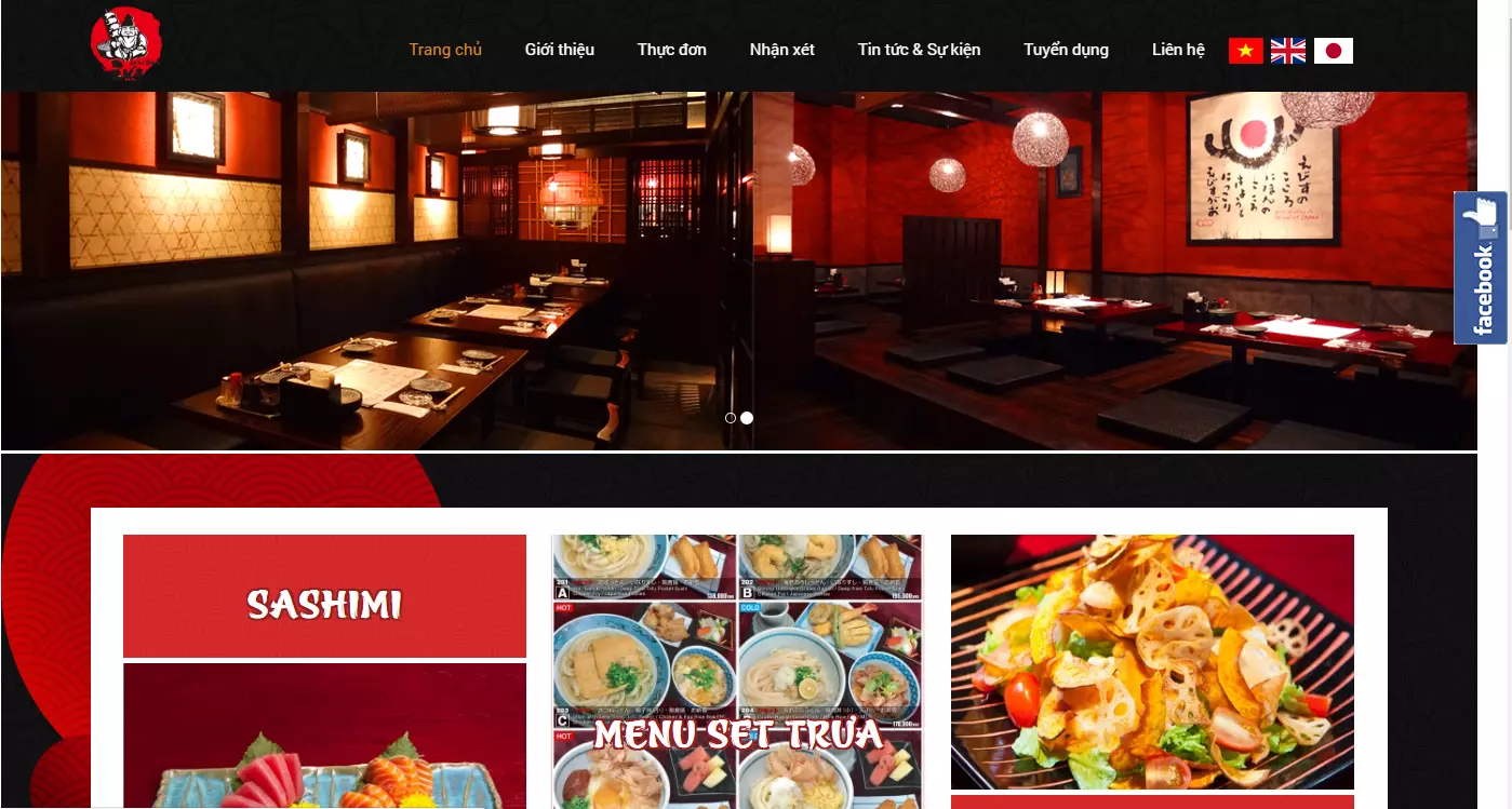 Thiết kế Website nhà hàng giá rẻ TP.HCM