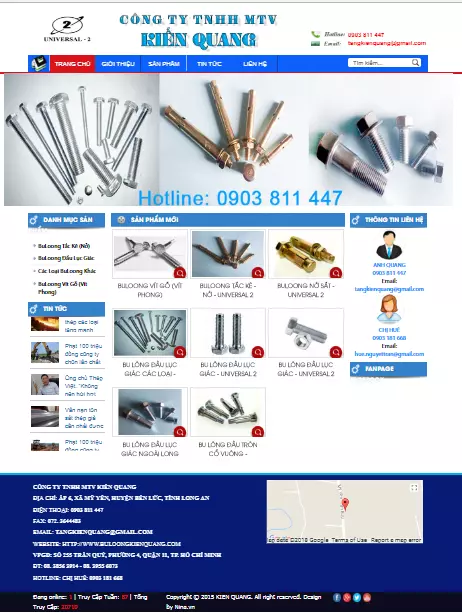 Thiết kế web cơ khí chuyển seo tại TPHCM