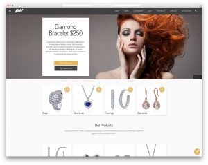 fab jewelry ecommerce website template