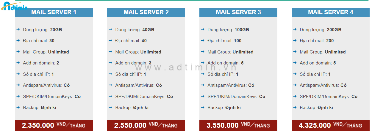 email server viettel idc