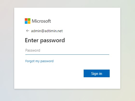 Nhập mật khẩu Outlook