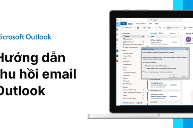 Thu hồi email Outlook