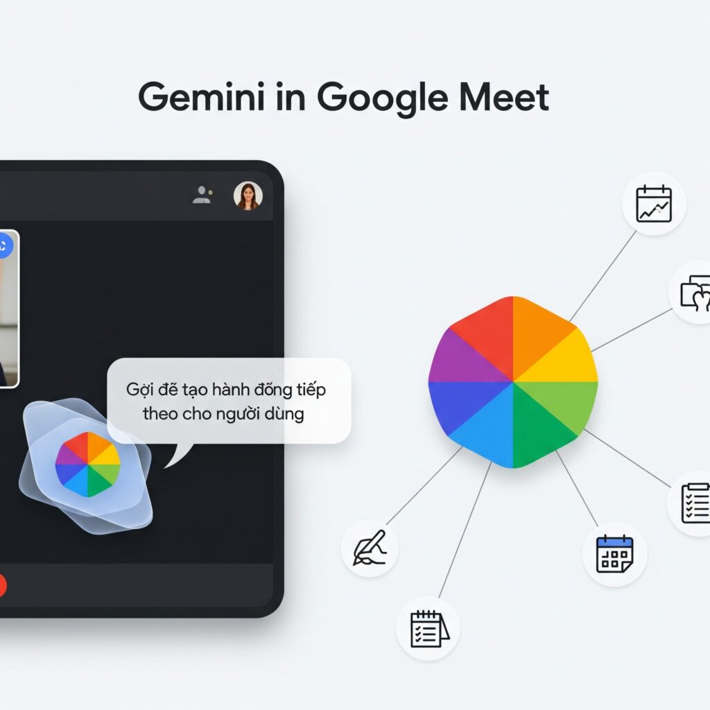 Gợi ích tạo hành động tiếp theo cho người dùng trong Google Meet