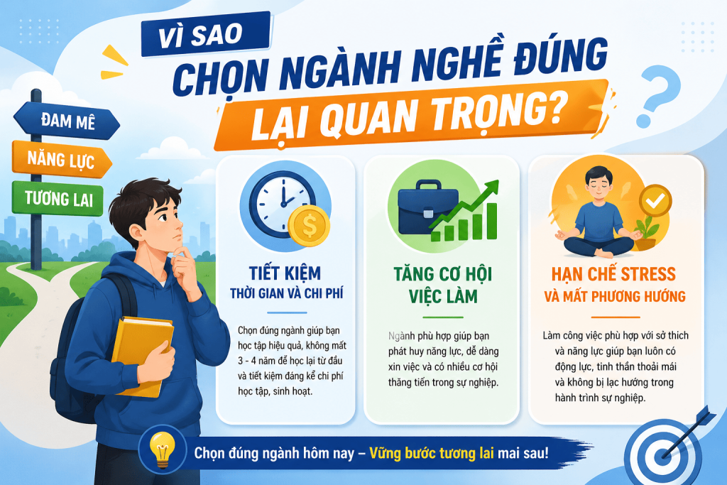 Vì sao chọn ngành nghề phù hợp lại quan trọng?