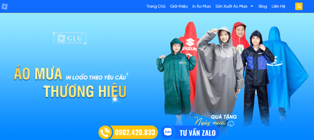 CÔNG TY SẢN XUẤT ÁO MƯA THƯƠNG HIỆU