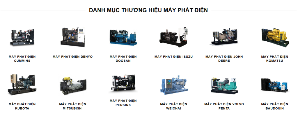 Cung cấp máy phát điện công nghiệp tại HCM giá tốt