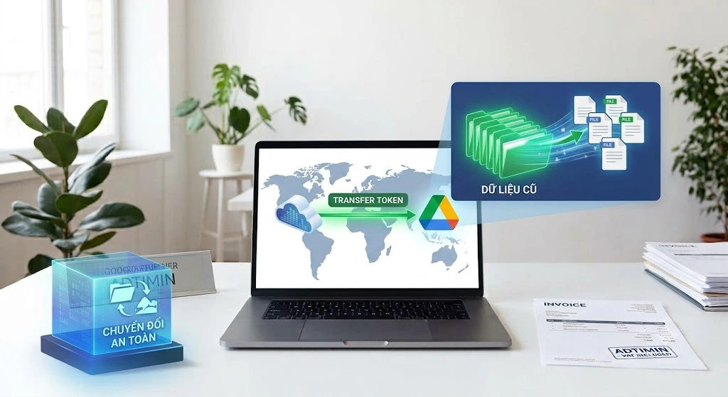 Quy trình triển khai và chuyển đổi dữ liệu email an toàn Adtimin